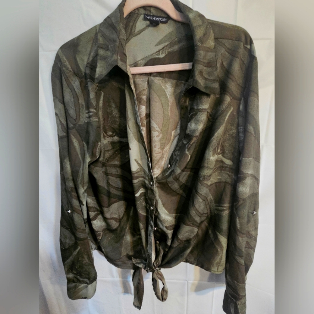 Tie-Front Shirt